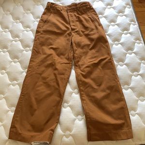 Forever 21 wide leg beige cotton pants